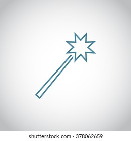 Magic wand vector icon