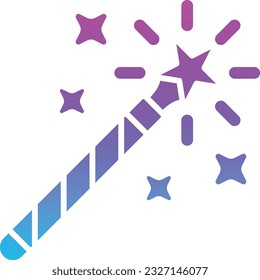 Icono vector varita mágica. Se puede usar para imprimir, móviles y aplicaciones web.