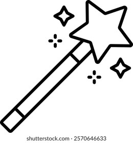 Magic Wand vector icon. Can be used for printing, mobile and web applications.