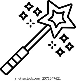 Magic Wand vector icon. Can be used for printing, mobile and web applications.