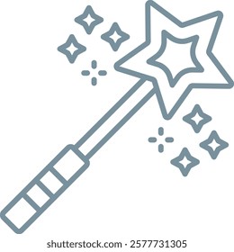 Magic Wand vector icon. Can be used for printing, mobile and web applications.