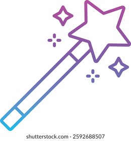 Magic Wand vector icon. Can be used for printing, mobile and web applications.