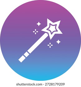 Ícone de vetor de varinha mágica. Pode ser usado para impressão, aplicativos móveis e da Web.