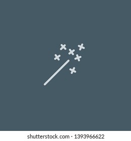 Magic Wand vector icon. Magic Wand concept stroke symbol design. Thin graphic elements vector illustration, outline pattern for your web site design, logo, UI. EPS 10.