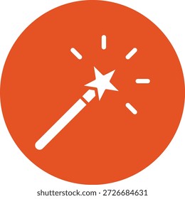 Magic Wand Vector Icon Design Illustration