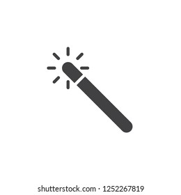 Magic wand vector icon. filled flat sign for mobile concept and web design. Design tools simple solid icon. Symbol, logo illustration. Pixel perfect vector graphics