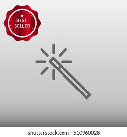 Magic Wand Vector Icon Illustration