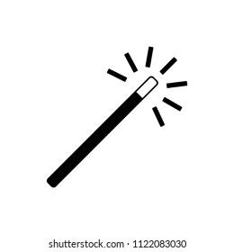 Magic wand vector icon, magician symbol. Simple illustration for web or mobile app