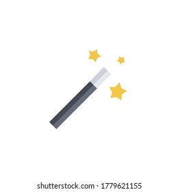 Magic wand vector icon symbol isolated on white background