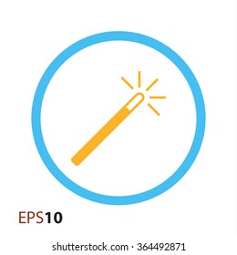 Magic wand vector icon for web and mobile
