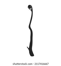Magic wand vector icon.Black vector icon isolated on white background magic wand.