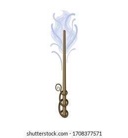 Zauberstab-Vektorillustration Symbol.Vektorillustration-Symbol einzeln auf weißem Hintergrund Zauberstab.