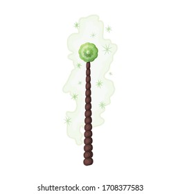 Magic wand vector icon.Cartoon vector icon isolated on white background magic wand.