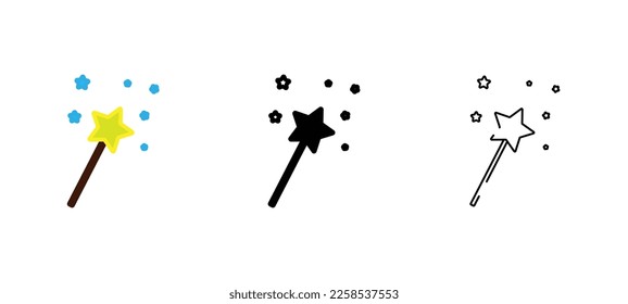magic wand vector type icon