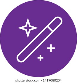 Magic Wand Wizard Outline Icon
