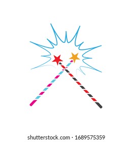Magic desvanece el diseño de la plantilla de ilustración de icono vectorial.