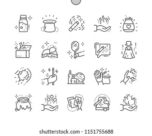 Magic Well-crafted Pixel Perfect Vector Thin Line Icons 30 2x Grid for Web Graphics and Apps. Simple Minimal Pictogram