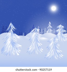 Magic winter design. Vector eps10 background