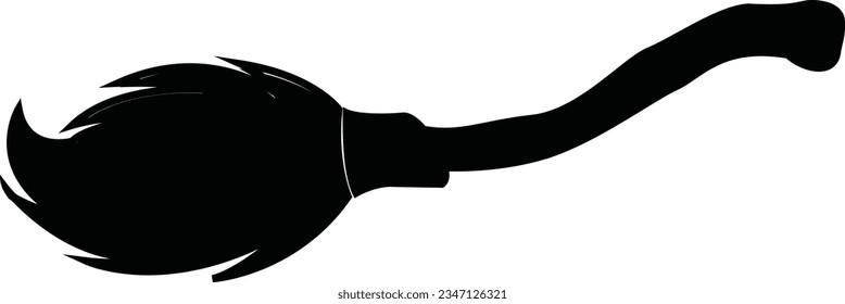 magic witch broom vector, helloween symbol, evil costume, magical clothing.