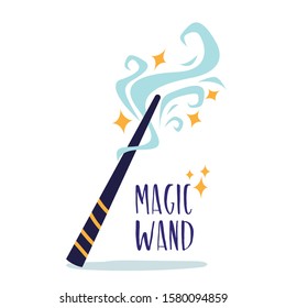 Magic witchcraft element - Magic wand, super power. Vector