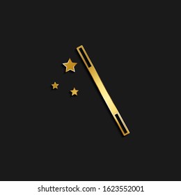 Magic, wizard gold icon. Vector illustration of golden icon