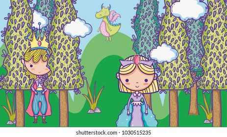 Magic world little princess hand drawing cartoon man with sunglasses and dollar symbol inside chat bubble