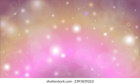 Resumen Mágico Desenfocado Diseño De Fondo De Luces. Ilustración horizontal del vector de nevadas de Navidad. Impresión cósmica. Glitter confetti. Es bueno para carteles, afiches, portadas, volantes, tarjetas.