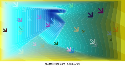 magical arrangement over view, overlap around digital navigation.