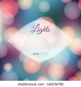 Magical background with night bokeh