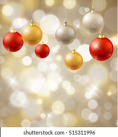 Magical background with night bokeh
