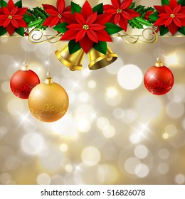 Magical background with night bokeh
