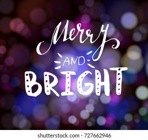 Magical background with night bokeh