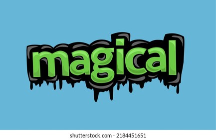 MAGICAL background writing vector design very cool and simple