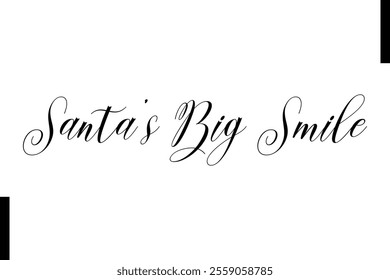 Santa’s Magical Blessings Christmas quotes cursive text typography 