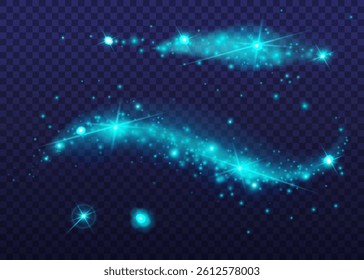 Magical Blue Star Light Effects
