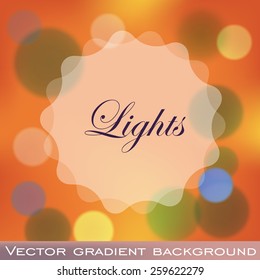 Magical Blurred background with lights bokeh