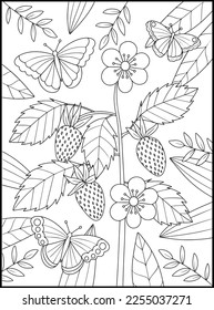 Magical Butterflies Adult Coloring Pages