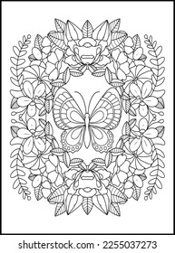 Magical Butterflies Adult Coloring Pages