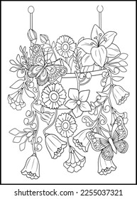 Magical Butterflies Adult Coloring Pages