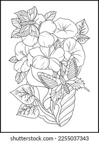 Magical Butterflies Adult Coloring Pages