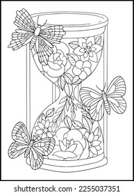 Magical Butterflies Adult Coloring Pages