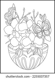 Magical Butterflies Adult Coloring Pages