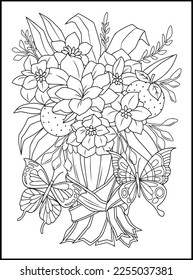 Magical Butterflies Adult Coloring Pages