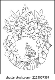 Magical Butterflies Adult Coloring Pages