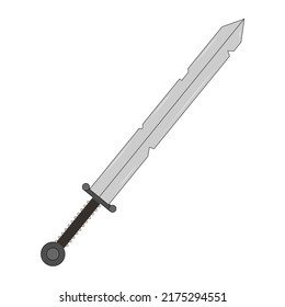 Magical Cartoon Steel Sword Game Sword Stock Vector (Royalty Free ...