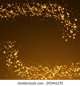 Magical christmas glittering abstract background particle modern bright beautiful luxurious layout. Vector illustration