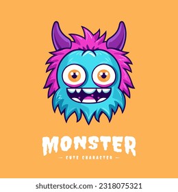 Magical creature: kawaii monster illustration, spreading smiles and happiness