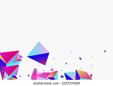 Fondo transparente del vector de cristal mágico. Afiche de Piedra Resumen del Arcoiris. Catálogo de Pirámide Mínima Holográfica. Tapa moderna geométrica de unicornio.