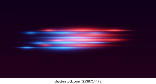 Magical dynamic movement of lines and light. Vector illustration