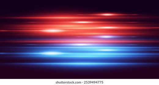 Magical dynamic movement of lines and light.